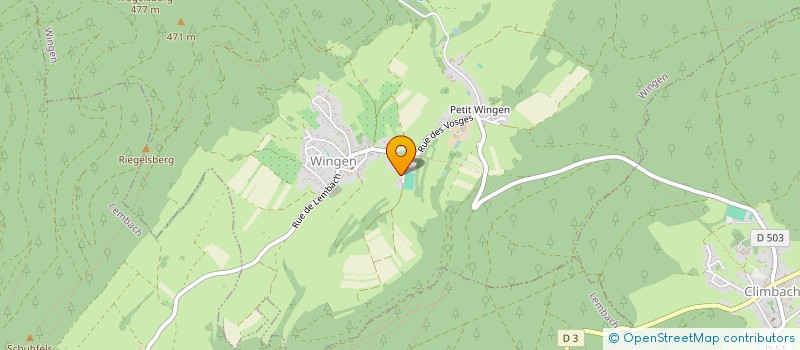 localisation de l'entreprise ASSOCIATION SPORTIVE WINGEN  WINGEN