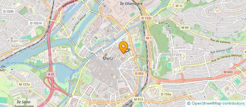 localisation de l'entreprise ASSOCIATION SPORTIVE YVON CUCCO  METZ