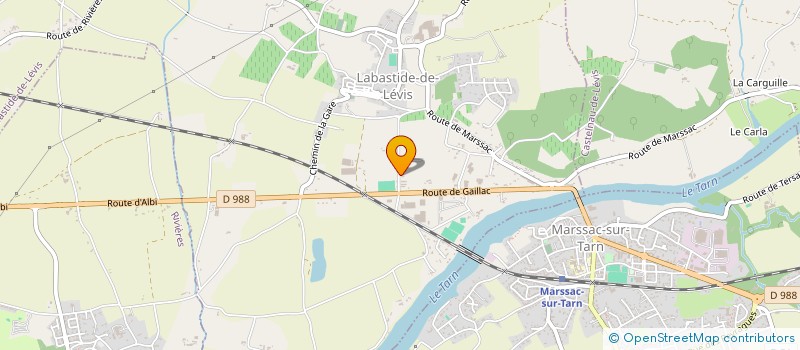 localisation de l'entreprise ASSOCIATION SPORTIVECARLUS ROUFFIAC à ROUFFIAC