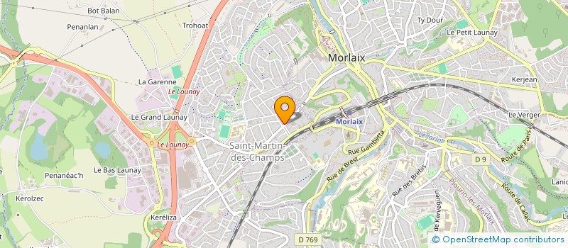 localisation de l'entreprise ASSOCIATION SPORTIVES DE ST MARTIN DES CHAMPS  SAINT-MARTIN-DES-CHAMPS