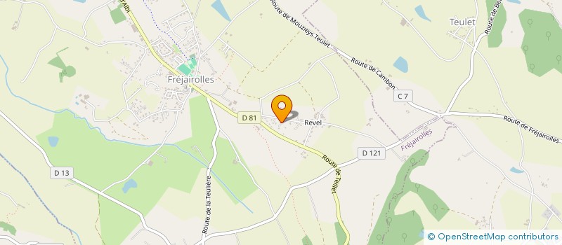 localisation de l'entreprise ASSOCIATION SPORTIVR DE FREJAIROLLES  FREJAIROLLES