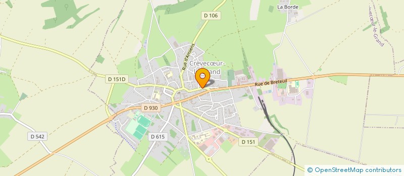 localisation de l'entreprise ASSOCIATION SPORTS DETENTE ET LOISIRS  CREVECUR-LE-GRAND