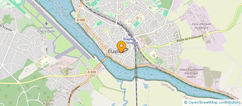 localisation de l'entreprise ASSOCIATION SPORTS ET LOISIRS à ETAPLES