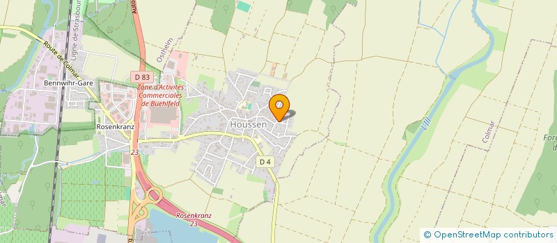 localisation de l'entreprise ASSOCIATION SPORTS ET LOISIRS  HOUSSEN