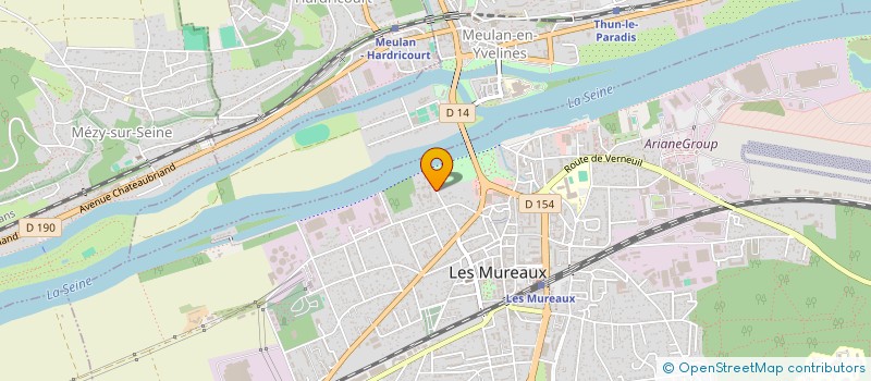 localisation de l'entreprise ASSOCIATION SPORTS ET LOISIRS ADAPTES POUR TOUS à LES MUREAUX