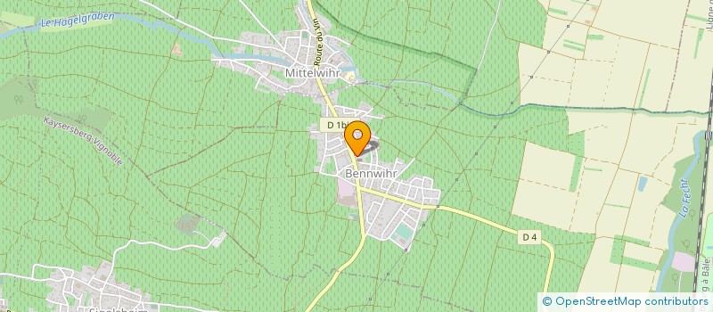 localisation de l'entreprise ASSOCIATION SPORTS ET LOISIRS BENNWIHR  BENNWIHR