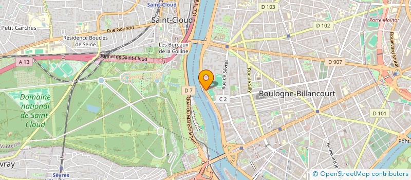localisation de l'entreprise ASSOCIATION SPORTS ET LOISIRS BOULOGNE à BOULOGNE-BILLANCOURT