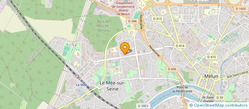 localisation de l'entreprise ASSOCIATION SPORTS ET LOISIRS CAP'SA  LE MEE-SUR-SEINE