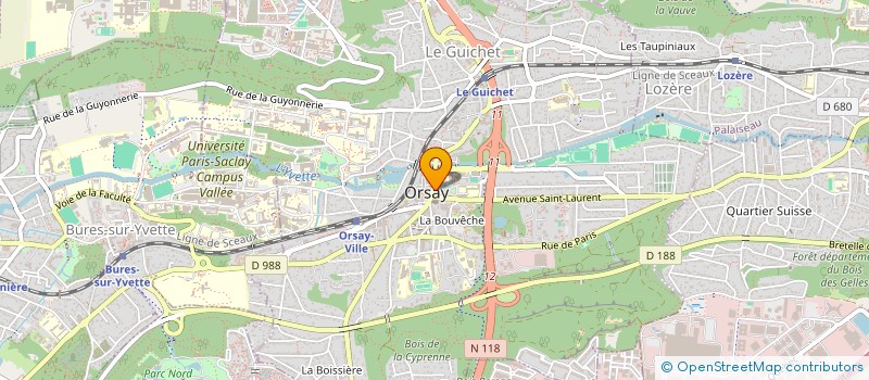 localisation de l'entreprise ASSOCIATION SPORTS ET LOISIRS D'ORSAY à ORSAY