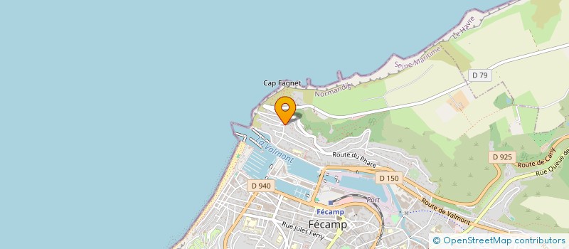 localisation de l'entreprise ASSOCIATION SPORTS ET LOISIRS DU RAMPONNEAU  FECAMP