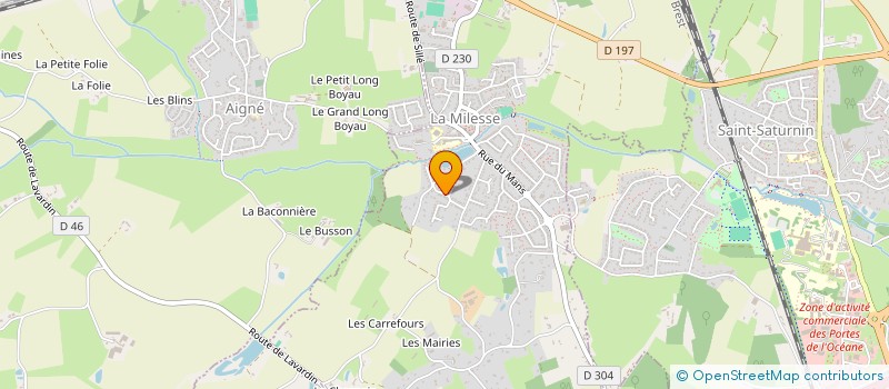 localisation de l'entreprise ASSOCIATION SPORTS ET LOISIRS FAMILLE à LA MILESSE