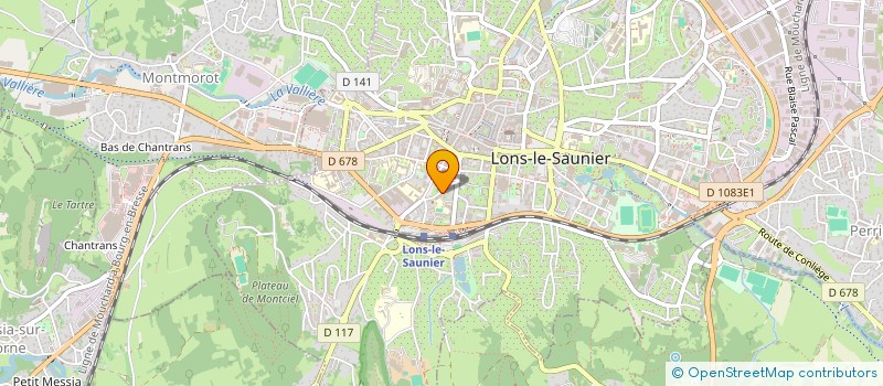 localisation de l'entreprise ASSOCIATION SPORTS ET SANTE  LONS-LE-SAUNIER