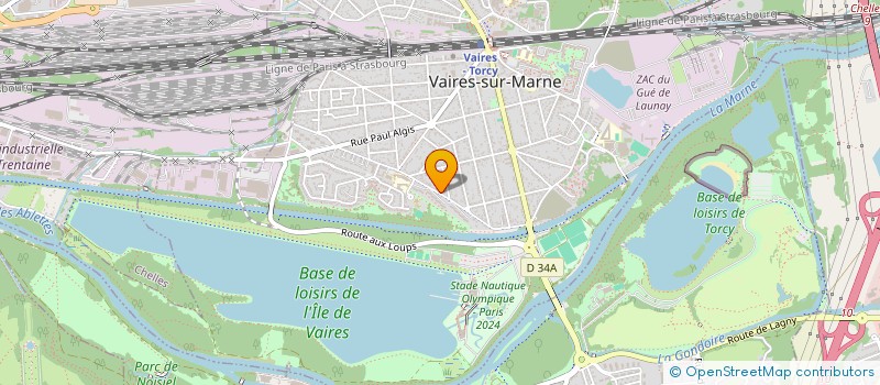 localisation de l'entreprise ASSOCIATION SPORTS ET VOUS à VAIRES-SUR-MARNE