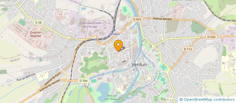 localisation de l'entreprise ASSOCIATION SPORTS EVASION à VERDUN