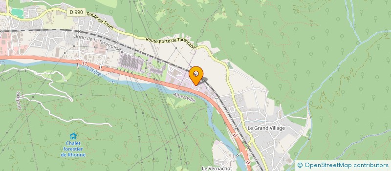 localisation de l'entreprise ASSOCIATION SPORTS LOISIRS ET CULTURE DE LA COMMUNE DE TOURS EN SAVOIE  TOURS-EN-SAVOIE