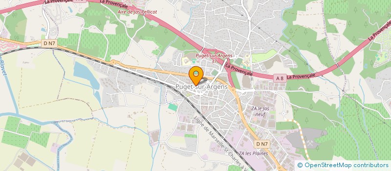 localisation de l'entreprise ASSOCIATION SPORTS LOISIRS TENNIS DE TABLE DE L'ARGENS  PUGET-SUR-ARGENS