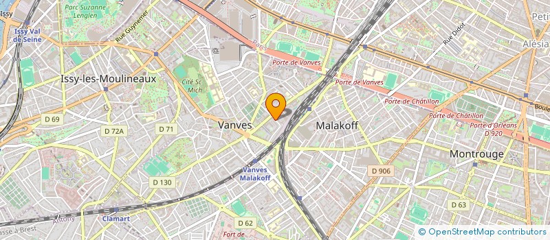 localisation de l'entreprise ASSOCIATION SPORTS LOISIRS VANVES à VANVES