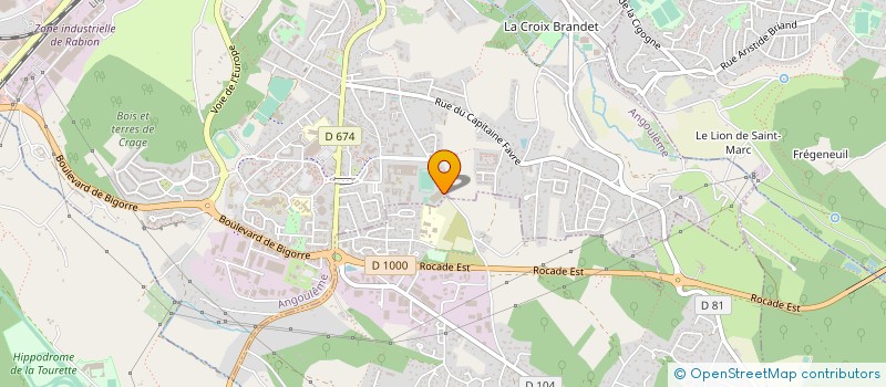 localisation de l'entreprise ASSOCIATION SPORTS MONTAGNE ET ESCALADE à ANGOULEME