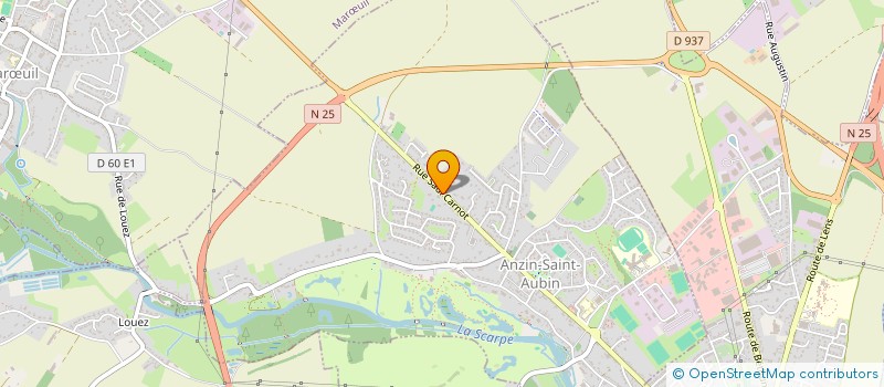 localisation de l'entreprise ASSOCIATION SQUASH ANZIN ST AUBIN  ANZIN-SAINT-AUBIN
