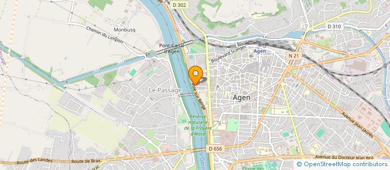 localisation de l'entreprise ASSOCIATION SQUASH DES ILES  AGEN