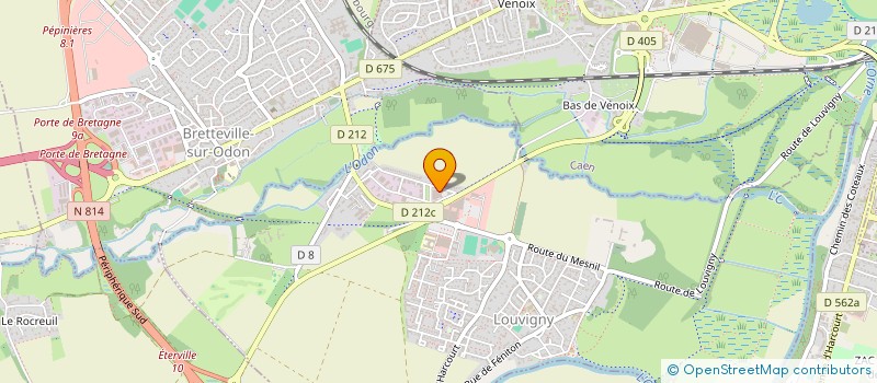 localisation de l'entreprise ASSOCIATION SQUASH LOUVIGNY  LOUVIGNY