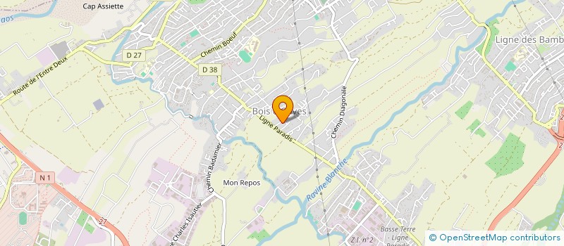 localisation de l'entreprise ASSOCIATION SQUASH PARADIS  SAINT-PIERRE