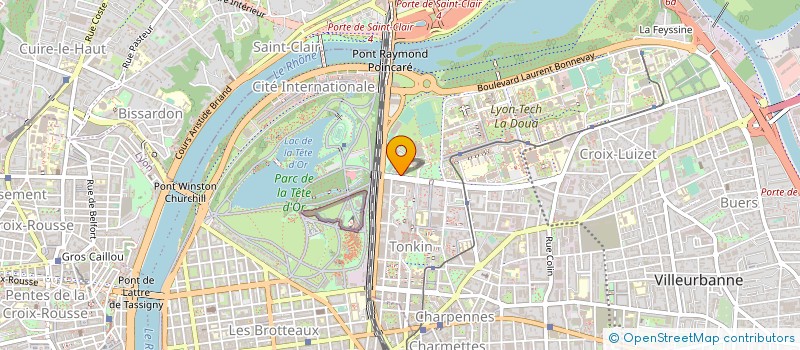 localisation de l'entreprise ASSOCIATION SQUASH RHONE (AS SR)  VILLEURBANNE