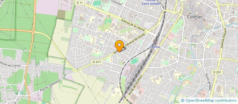 localisation de l'entreprise ASSOCIATION SRC FANCLUB  COLMAR