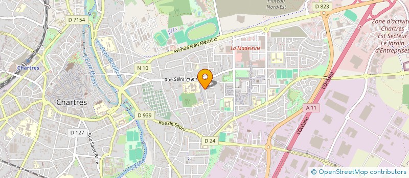 localisation de l'entreprise ASSOCIATION ST FLUBERT  CHARTRES