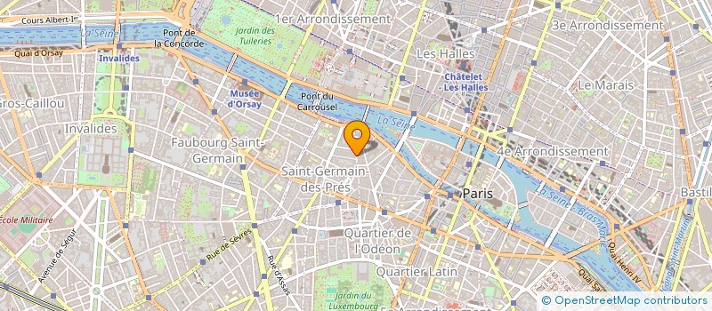 localisation de l'entreprise ASSOCIATION ST GERMAIN BEAUX ARTS  PARIS