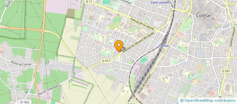 localisation de l'entreprise ASSOCIATION ST GILLES  COLMAR