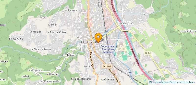 localisation de l'entreprise ASSOCIATION ST JACQUES à SALLANCHES