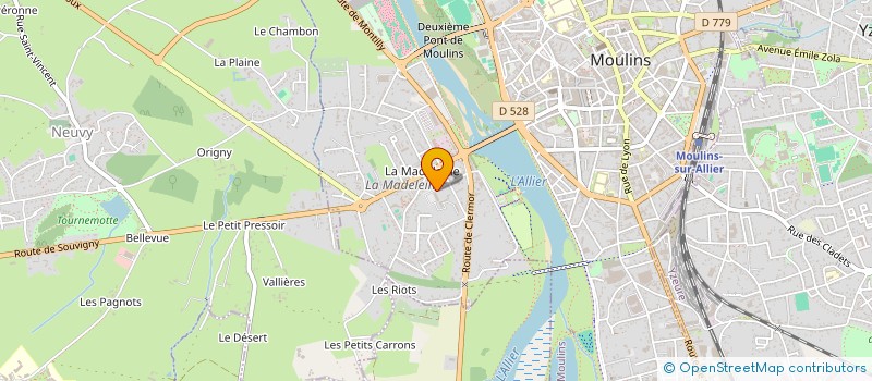 localisation de l'entreprise ASSOCIATION ST JOSEPH  MOULINS