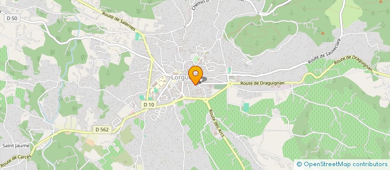 localisation de l'entreprise ASSOCIATION ST LOUIS DE GONZAGUE  LORGUES