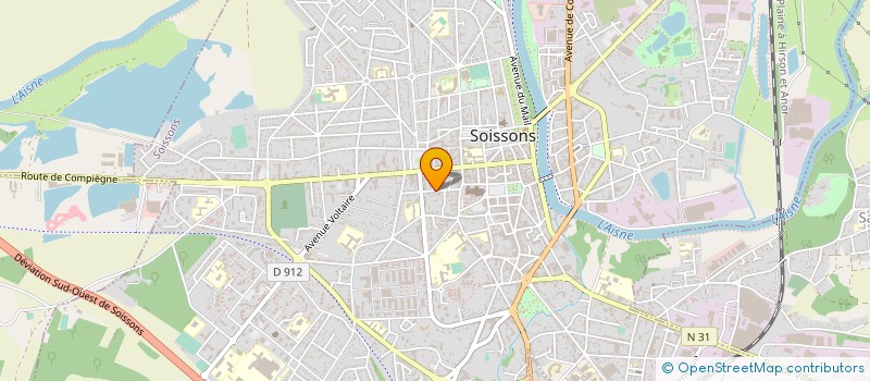 localisation de l'entreprise ASSOCIATION ST LOUIS DE POISSY à SOISSONS
