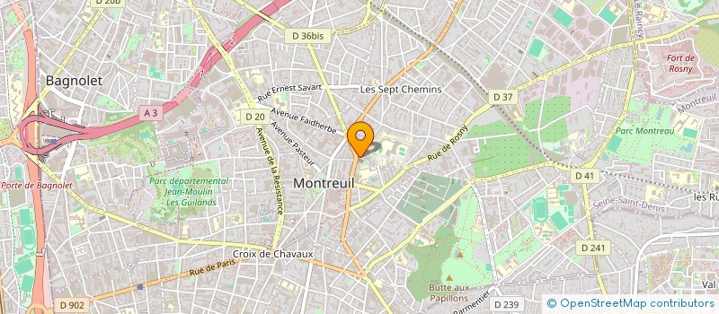localisation de l'entreprise ASSOCIATION ST PIERRE ST PAUL à MONTREUIL