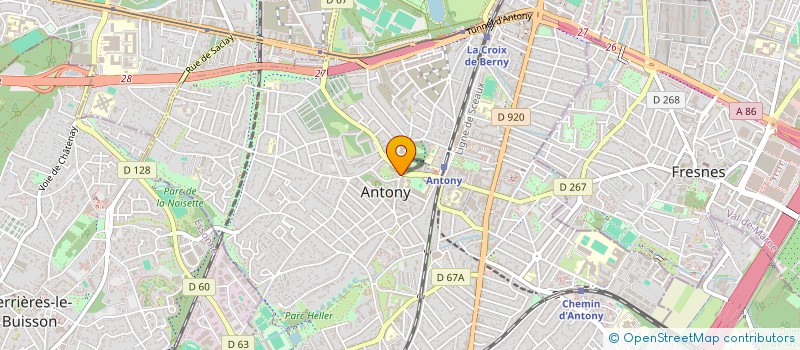 localisation de l'entreprise ASSOCIATION ST RAPHAEL à ANTONY
