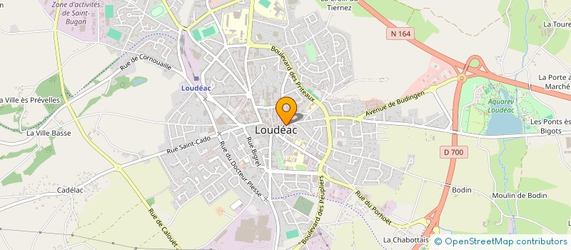 localisation de l'entreprise ASSOCIATION STADE LOUDEACIEN à LOUDEAC
