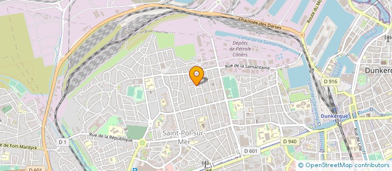 localisation de l'entreprise ASSOCIATION STAGES SEB BOSQUET à DUNKERQUE