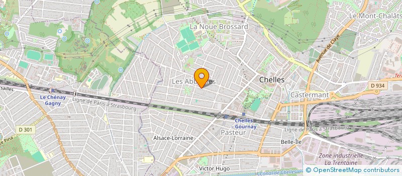 localisation de l'entreprise ASSOCIATION STAGES TENNIS 2000 à CHELLES