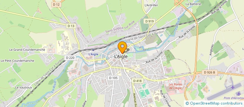 localisation de l'entreprise ASSOCIATION STAR DANSE à L'AIGLE