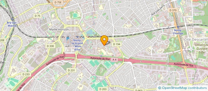 localisation de l'entreprise ASSOCIATION STARCLAP  NOISY-LE-GRAND