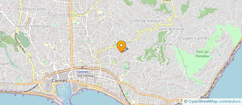 localisation de l'entreprise ASSOCIATION STARKIDS à CANNES
