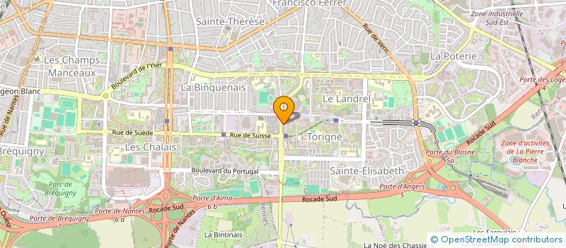 localisation de l'entreprise ASSOCIATION START'AIR  RENNES