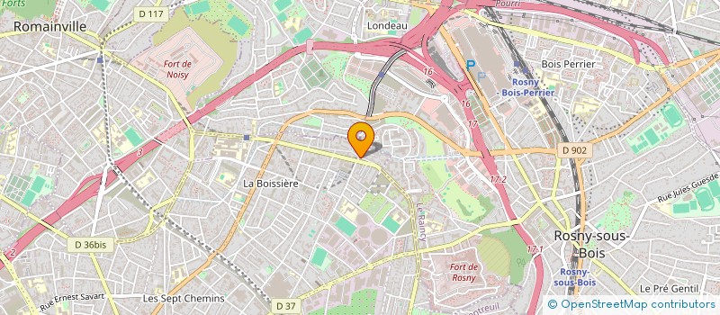 localisation de l'entreprise ASSOCIATION STATION BOISSIERE LIGNE 11 à MONTREUIL