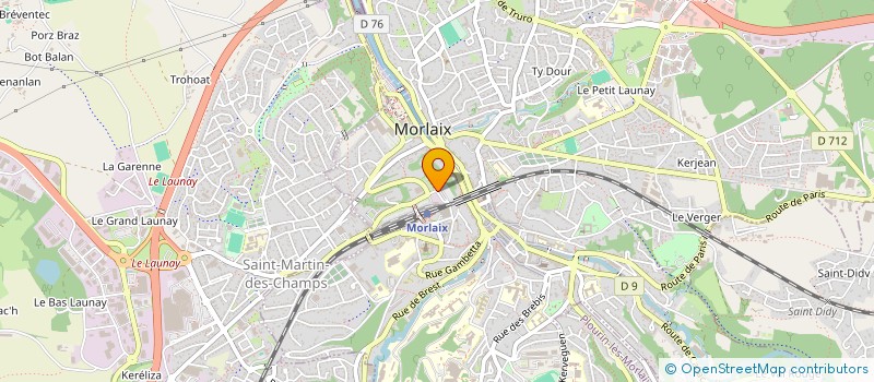 localisation de l'entreprise ASSOCIATION STATION MILLENIUM  MORLAIX