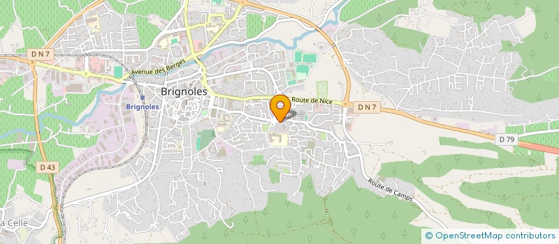 localisation de l'entreprise ASSOCIATION STELLA  BRIGNOLES