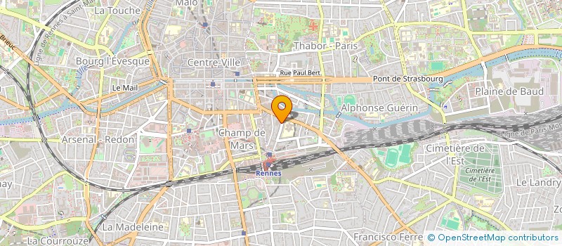 localisation de l'entreprise ASSOCIATION STENOGRAPHIQUE  RENNES