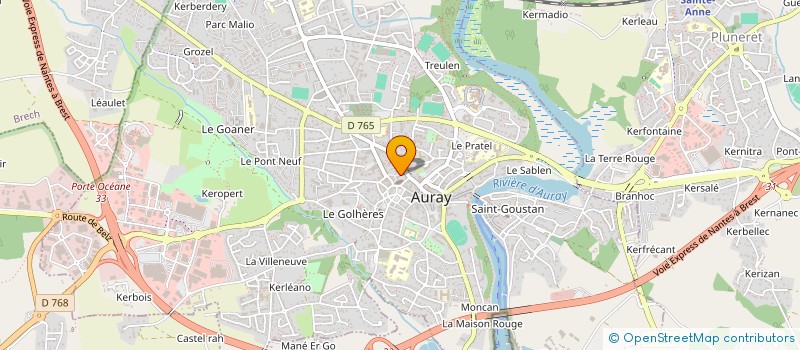 localisation de l'entreprise ASSOCIATION STEPHANE BOUILLON à AURAY