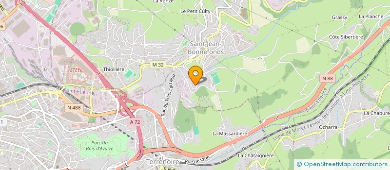 localisation de l'entreprise ASSOCIATION STEPHANOISE DE TAI CHI CHUAN TRADITIONNEL  SAINT-JEAN-BONNEFONDS